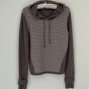 Striped Gray Women's Sweater